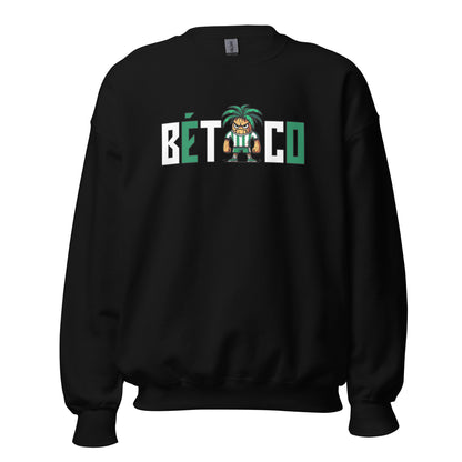 Sudadera Betis negra equipo fútbol Bético front