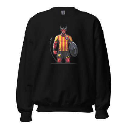 Sudadera Sant Andreu negra equipo fútbol imagen Diable front