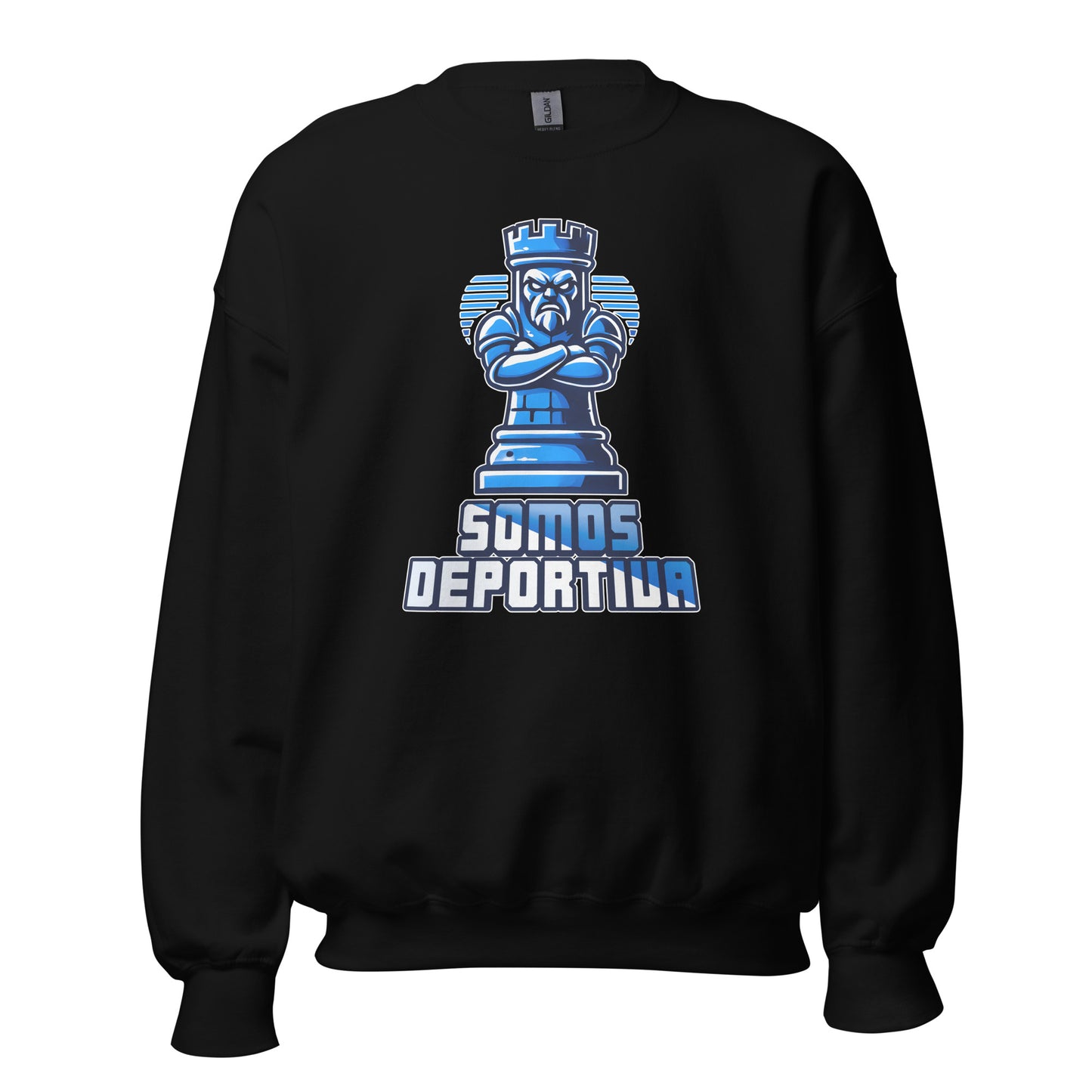 Sudadera Ponferradina negra equipo fútbol Somos Deportiva front