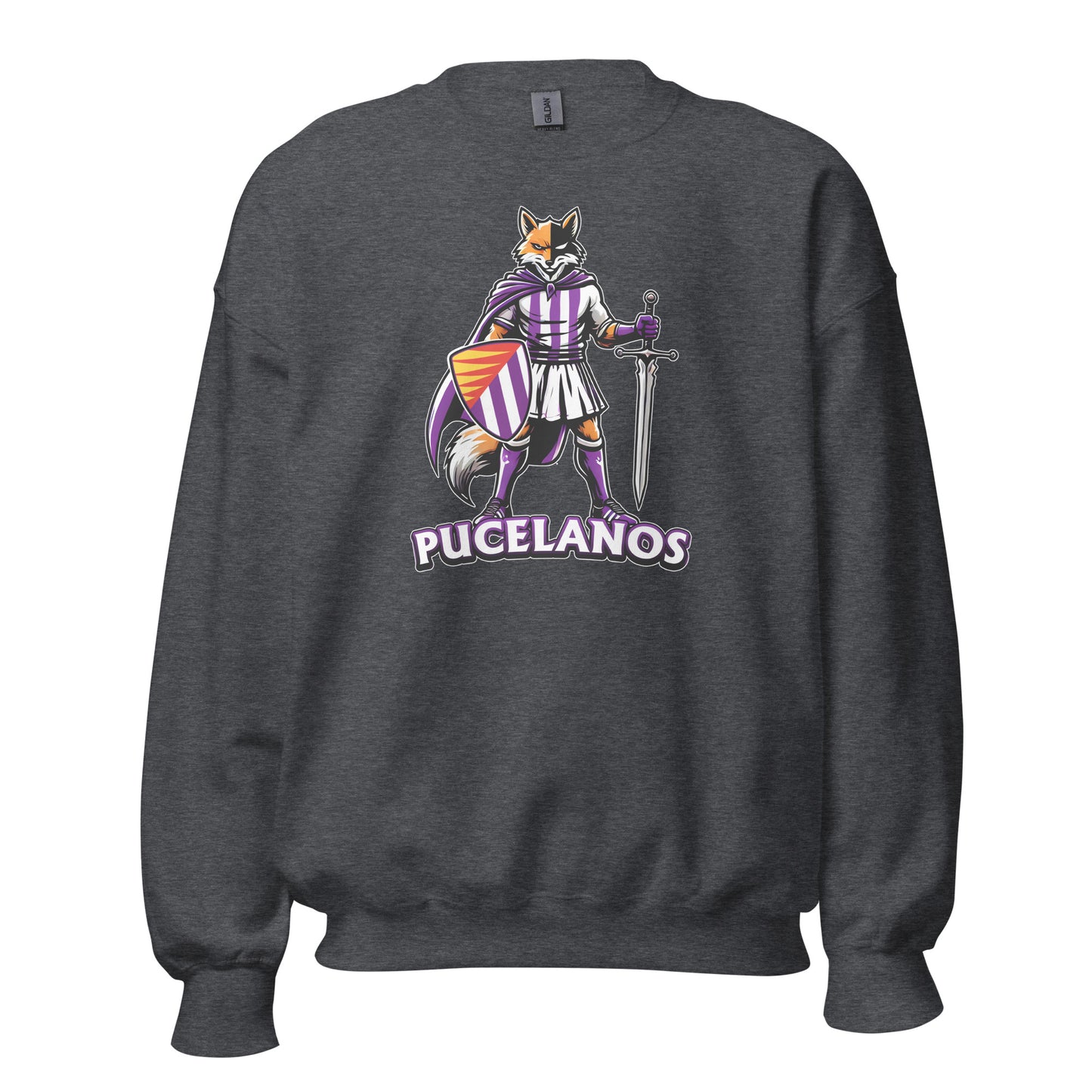 Sudadera Valladolid gris equipo fútbol Pucelanos front