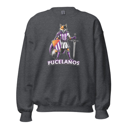 Sudadera Valladolid gris equipo fútbol Pucelanos front