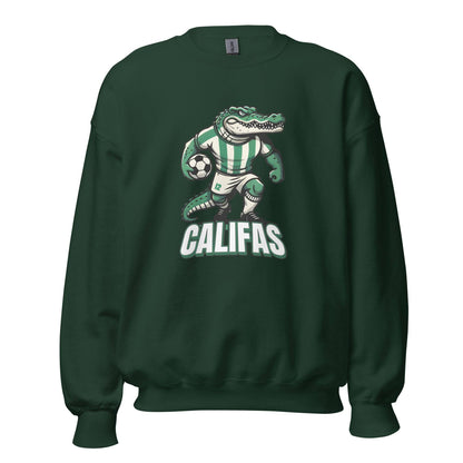 Sudadera Córdoba verde oscuro equipo fútbol Califas con caimán front