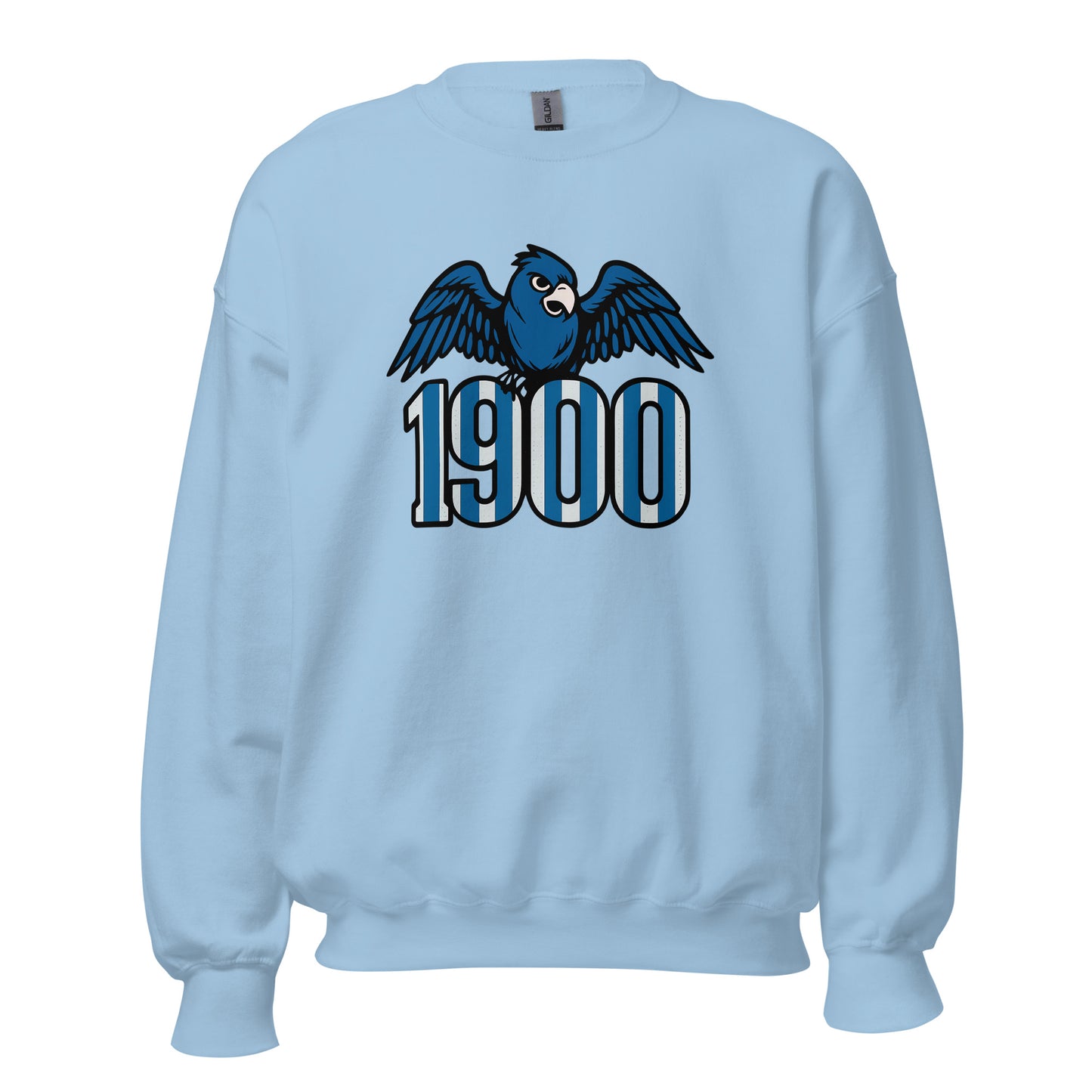 Sudadera Espanyol azul claro equipo fútbol 1900 con periquito front