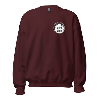 Sudadera marrón Albacete equipo fútbol Aupa Alba Murciélago front