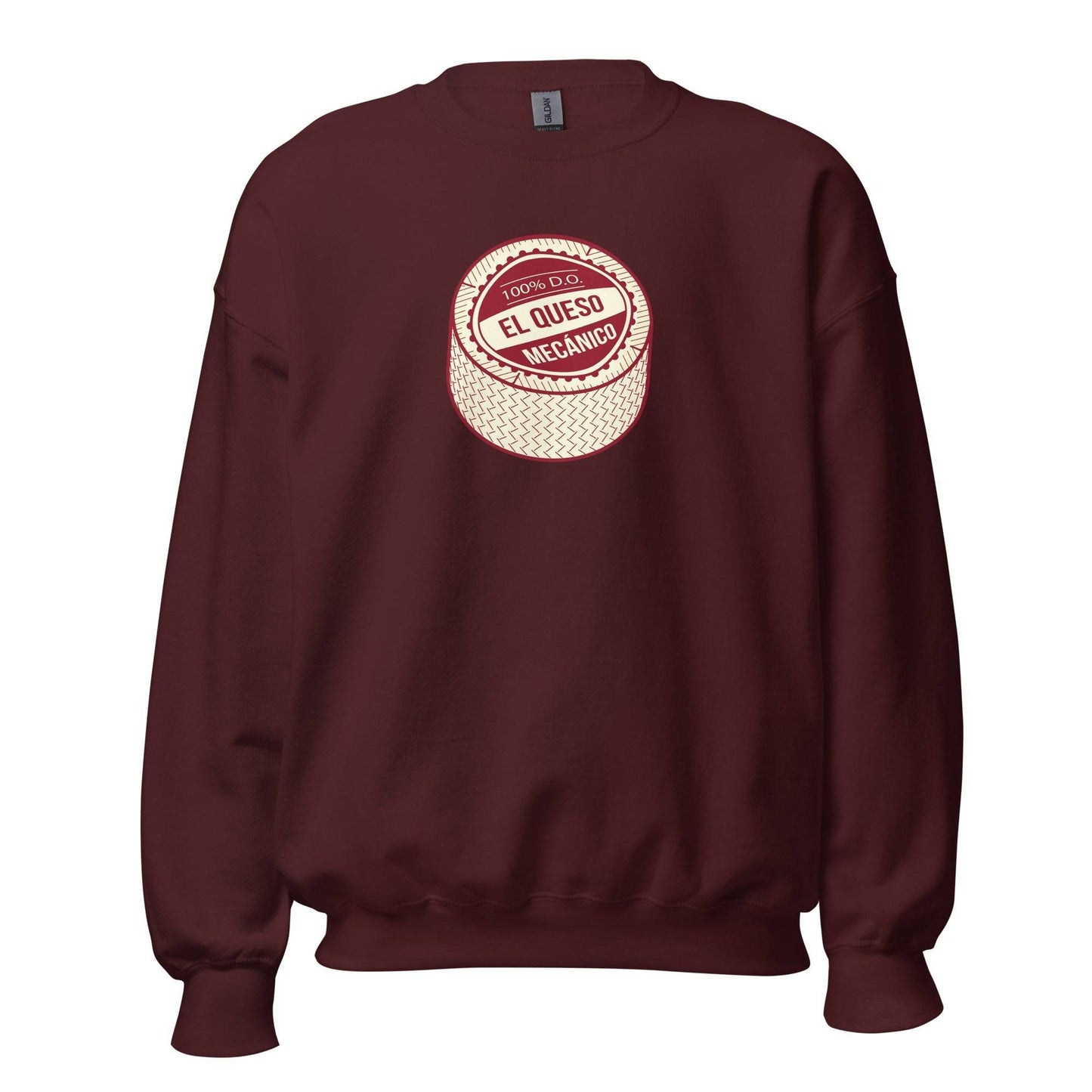 Sudadera marrón Albacete equipo fútbol El Queso Mecánico front