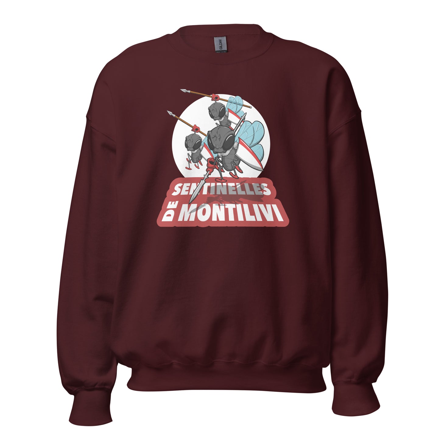 Sudadera Girona granate equipo fútbol Sentinelles Montillivi Sisa front