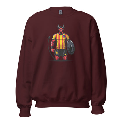 Sudadera Sant Andreu granate equipo fútbol imagen Diable front