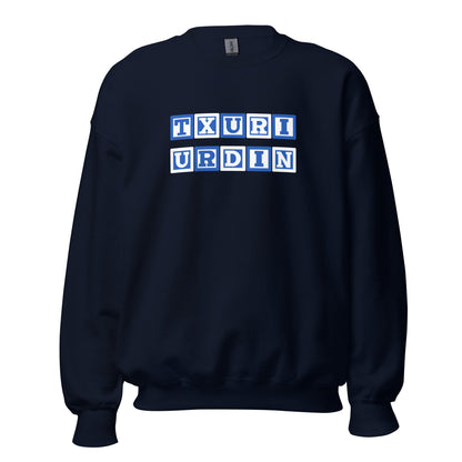 Sudadera navy Real Sociedad equipo fútbol Txuri Urdin front