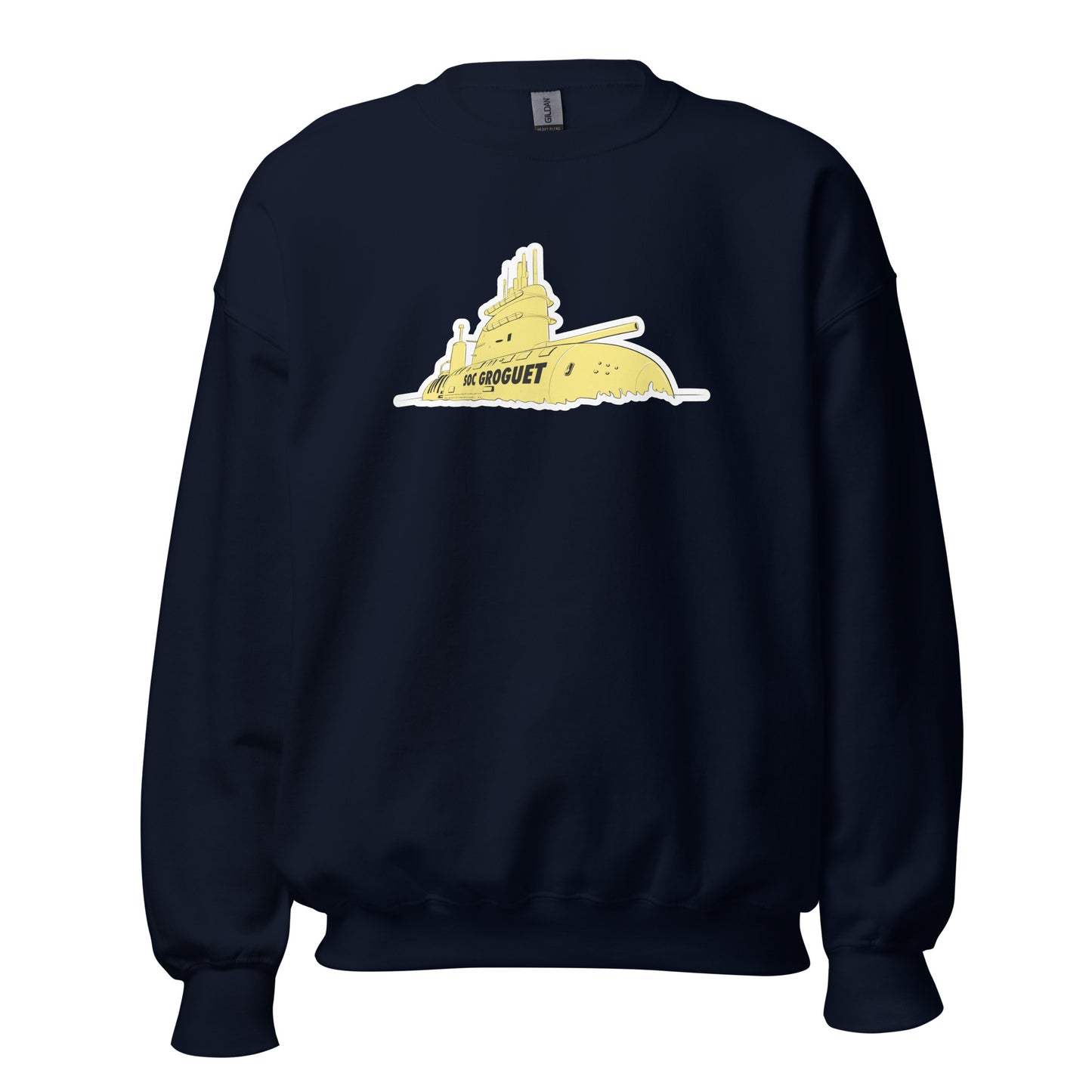 Sudadera navy Villareal equipo fútbol Submarino Groguet front