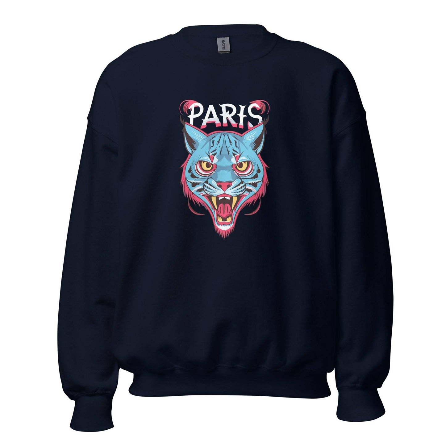 Sudadera navy Paris Saint-Germain equipo fútbol con lince front