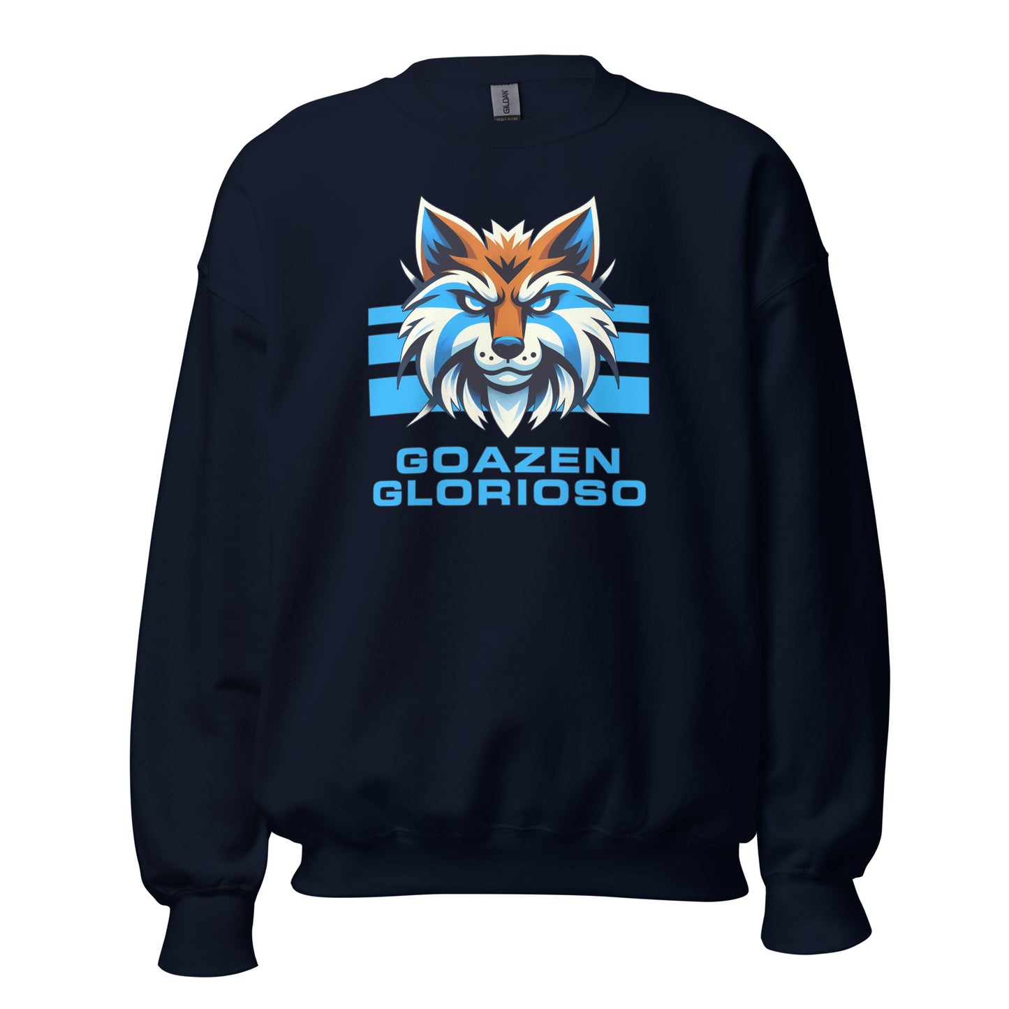 Sudadera navy Deportivo Alavés equipo fútbol Goazen Glorioso con zorro front