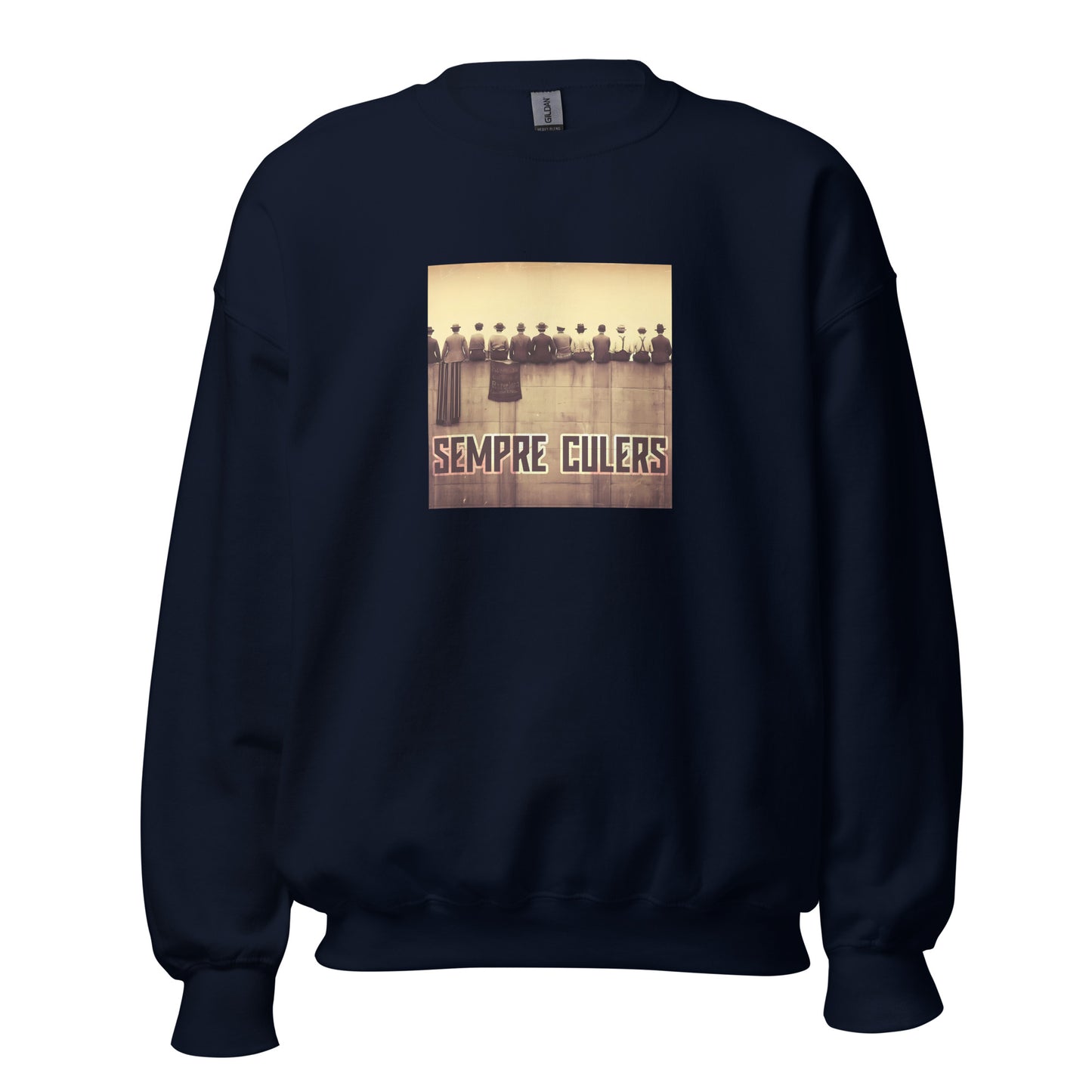 Sudadera Barcelona navy Sempre Culers Campo Les Corts front