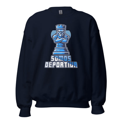 Sudadera Ponferradina navy equipo fútbol Somos Deportiva front