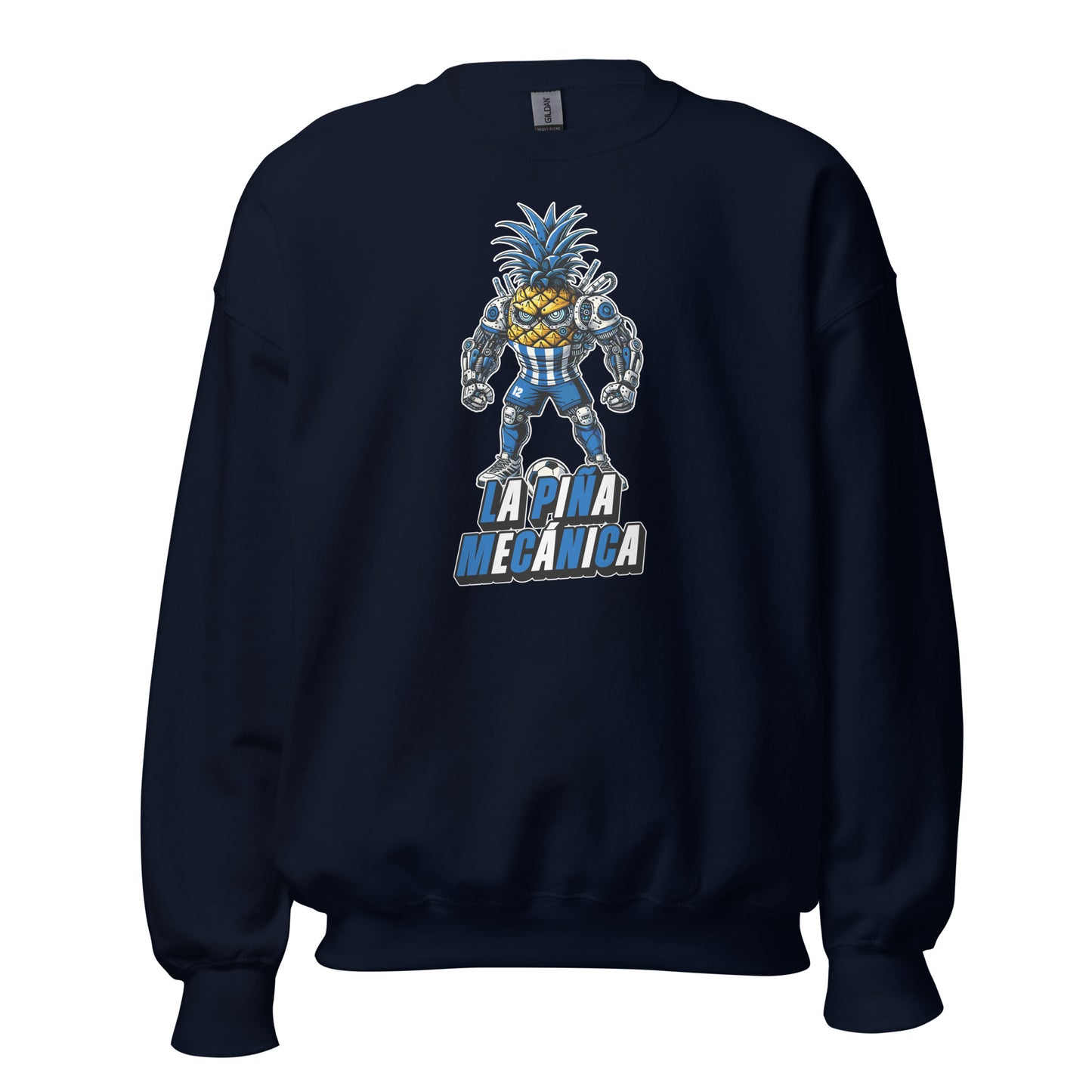 Sudadera Deportivo Coruña navy equipo fútbol La Piña Mecánica front