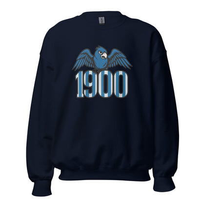Sudadera Espanyol navy  equipo fútbol 1900 con periquito front