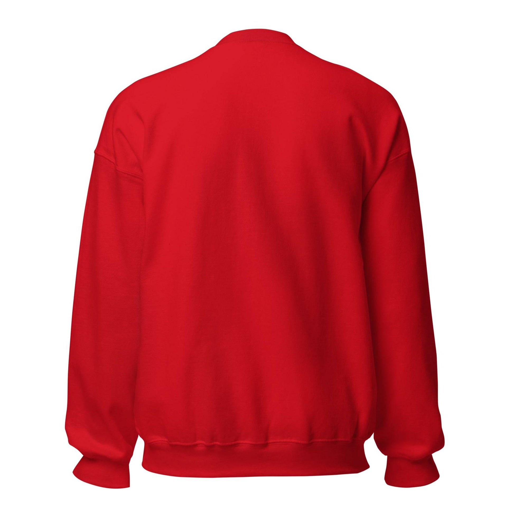 Sudadera Sporting Gijón roja equipo fútbol imagen Lobo back