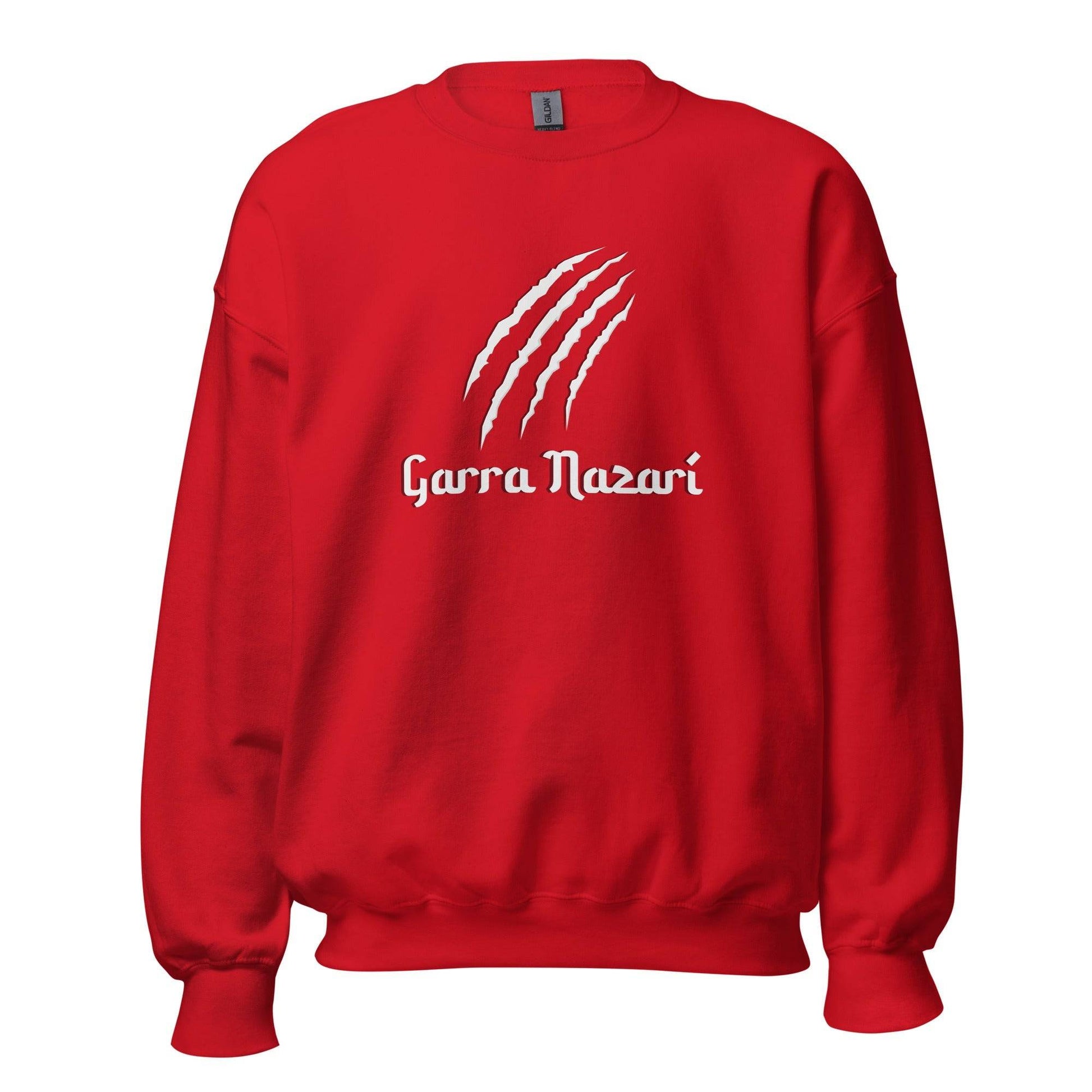 Sudadera roja Granada equipo fútbol Garra Nazarí front