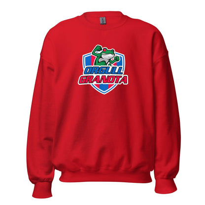 Sudadera roja Levante equipo fútbol Orgull Granota front