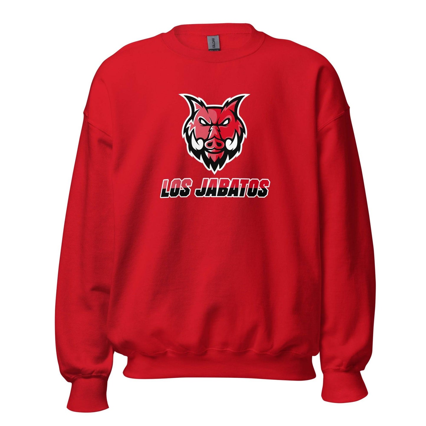 Sudadera roja Mirandés equipo fútbol Los Jabatos con Jabalí front