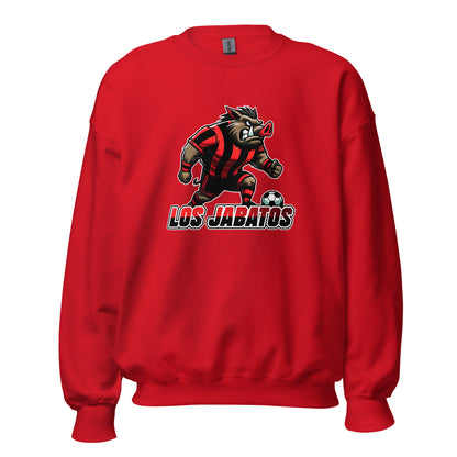 Sudadera roja Mirandés equipo fútbol Los Jabatos con imagen jabalí front