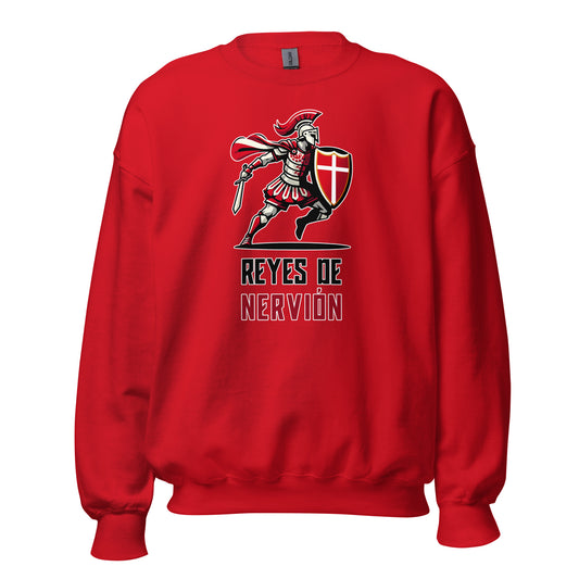 Sudadera roja Sevilla equipo fútbol Gladiador Reyes de Nervión front