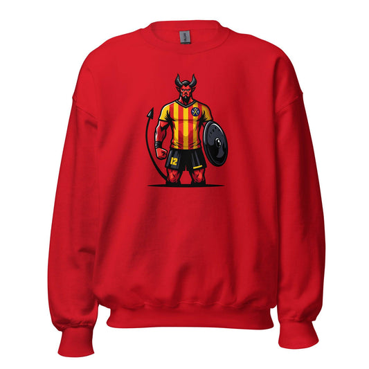 Sudadera Sant Andreu roja equipo fútbol imagen Diable front