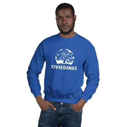 Sudadera azul Real Oviedo equipo fútbol Oviedines front