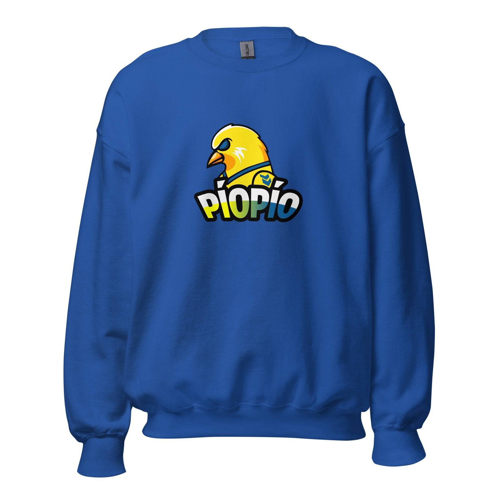 Sudadera azul Las Palmas equipo fútbol PioPio canario front