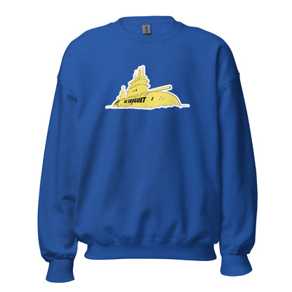 Sudadera azul Villareal equipo fútbol Submarino Groguet front