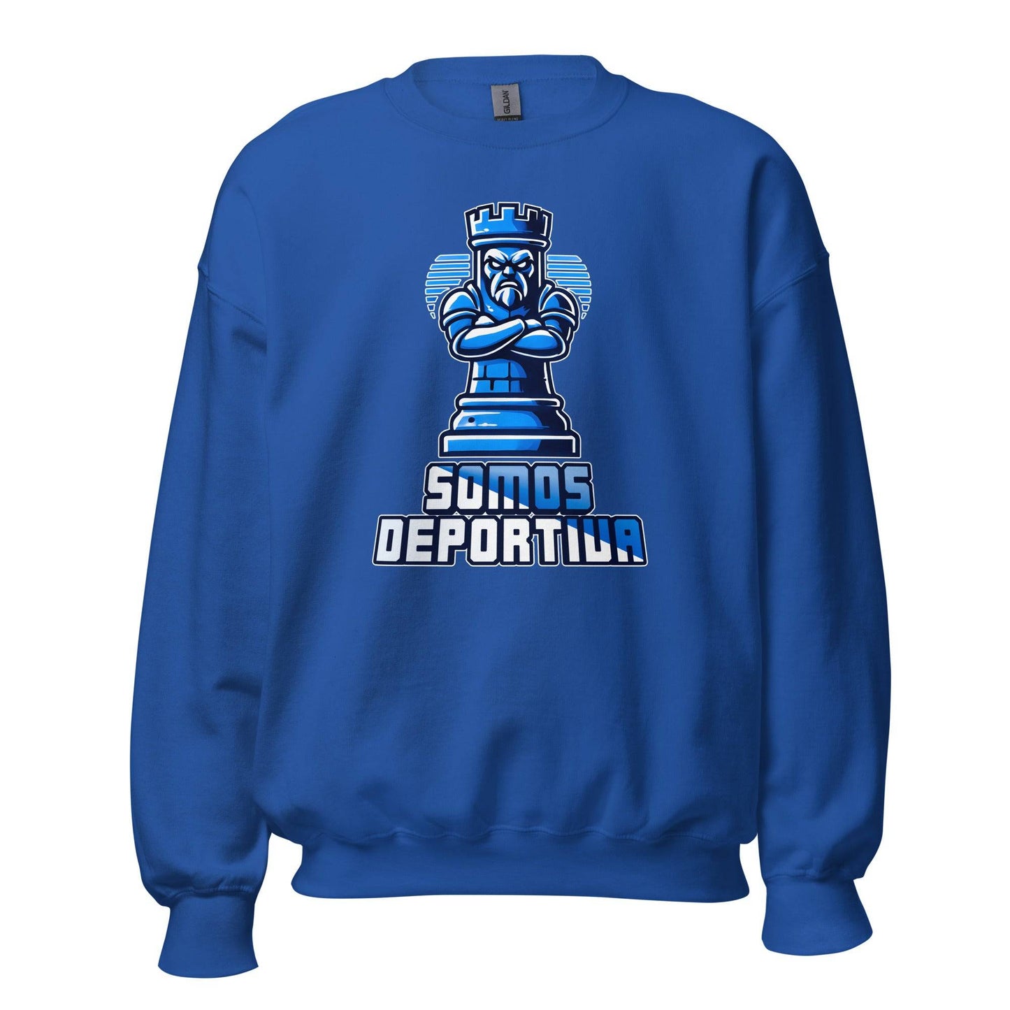 Sudadera Ponferradina azul equipo fútbol Somos Deportiva front