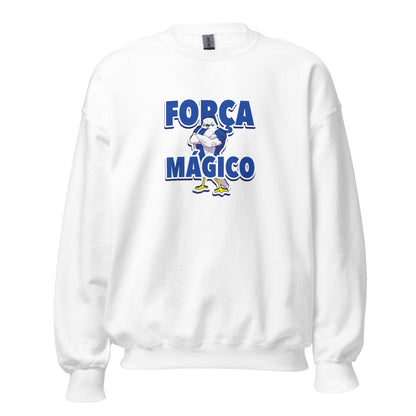 Sudadera blanca Espanyol equipo fútbol Força Mágico Perico front