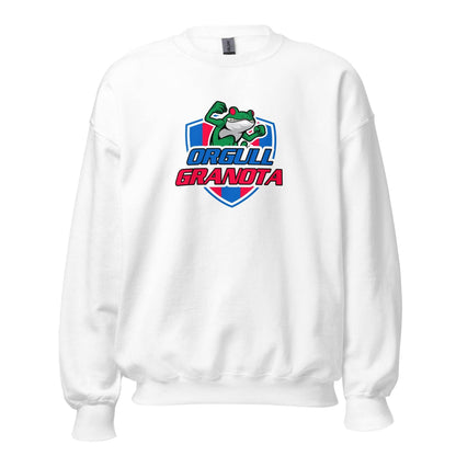 Sudadera blanca Levante equipo fútbol Orgull Granota front