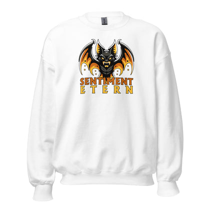 Sudadera blanca Valencia equipo fútbol Sentiment Etern con murciélago front