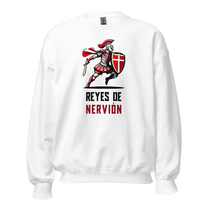 Sudadera blanca Sevilla equipo fútbol Gladiador Reyes de Nervión front