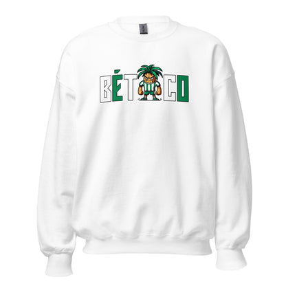 Sudadera Betis blanca equipo fútbol Bético front