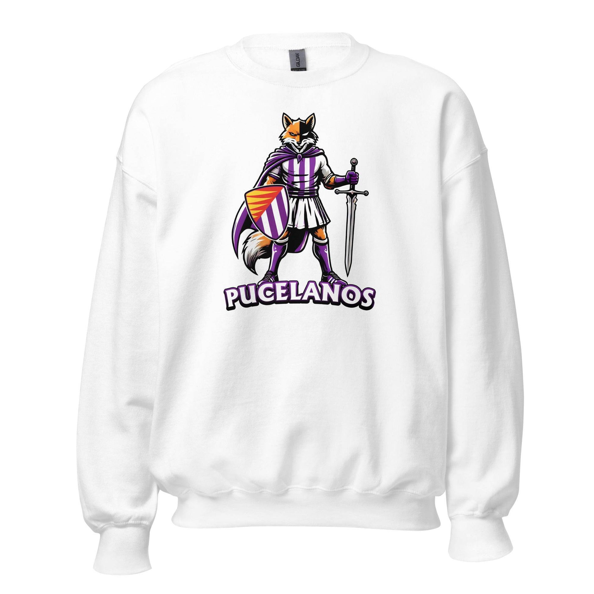 Sudadera Valladolid blanca equipo fútbol Pucelanos front