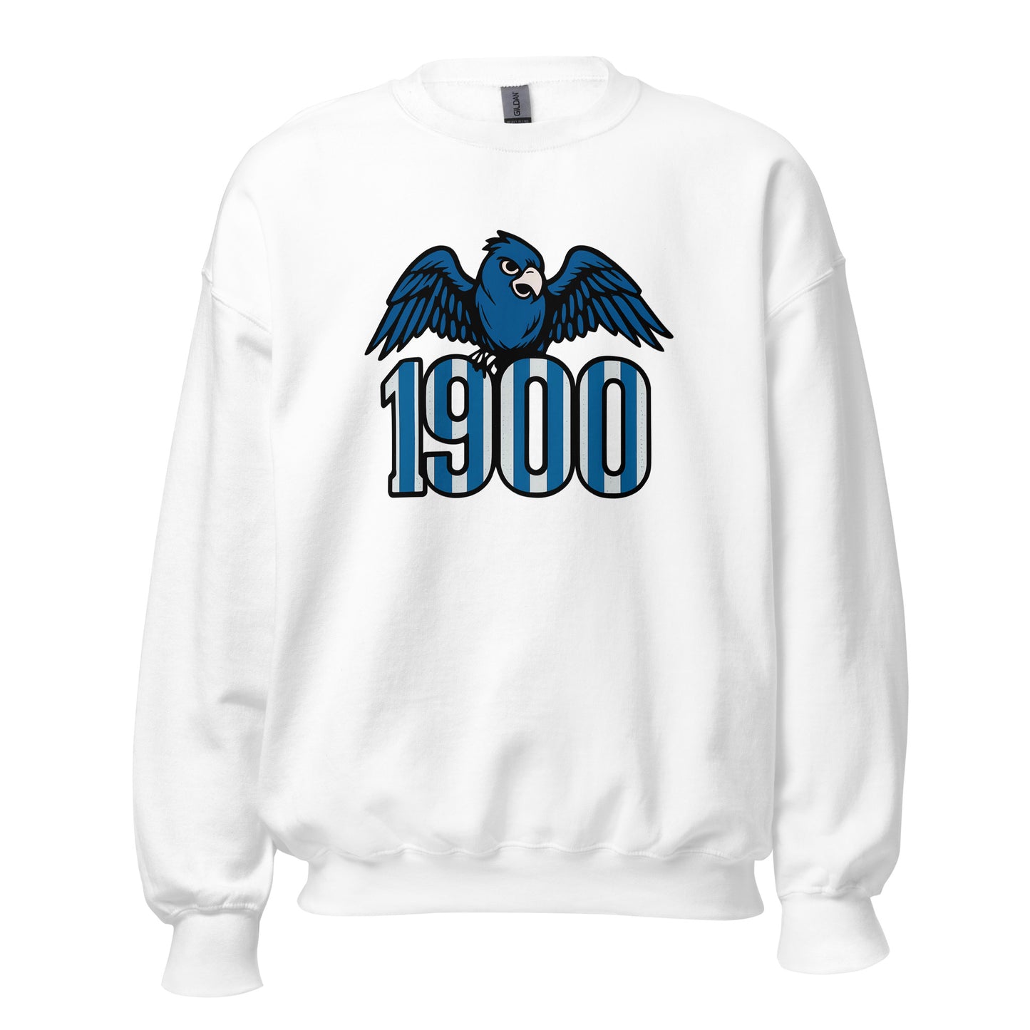 Sudadera Espanyol blanca equipo fútbol 1900 con periquito front