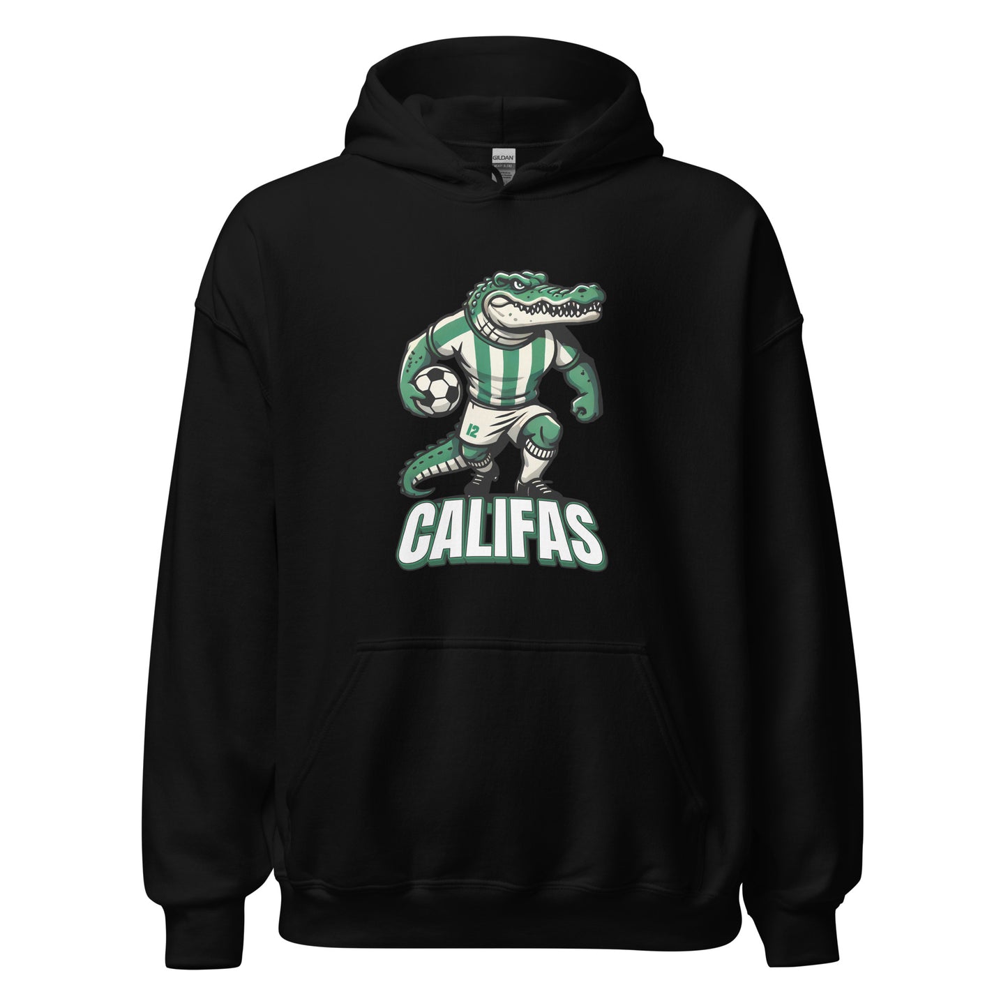 Hoodie Córdoba negro equipo fútbol Califas con caimán front