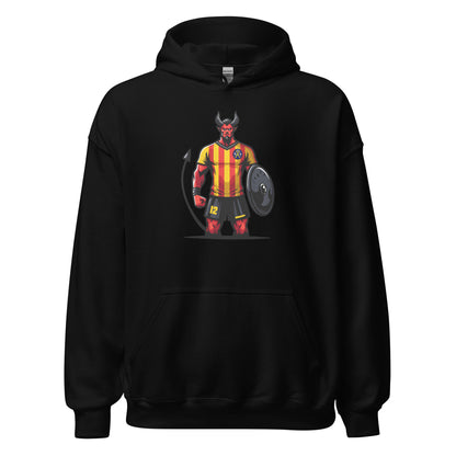 Hoodie Sant Andreu negro equipo fútbol imagen Diable front