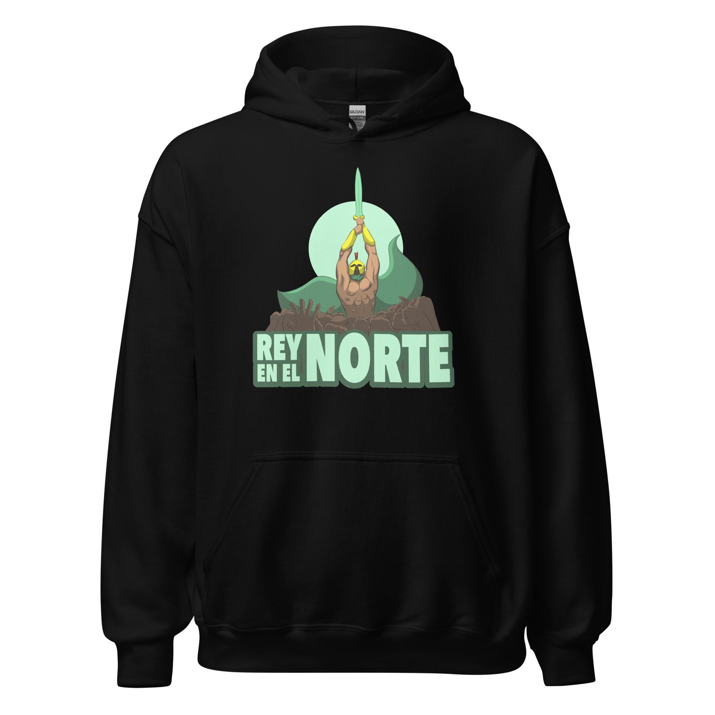 Sudadera Racing Santander negro equipo fútbol Rey en el Norte front