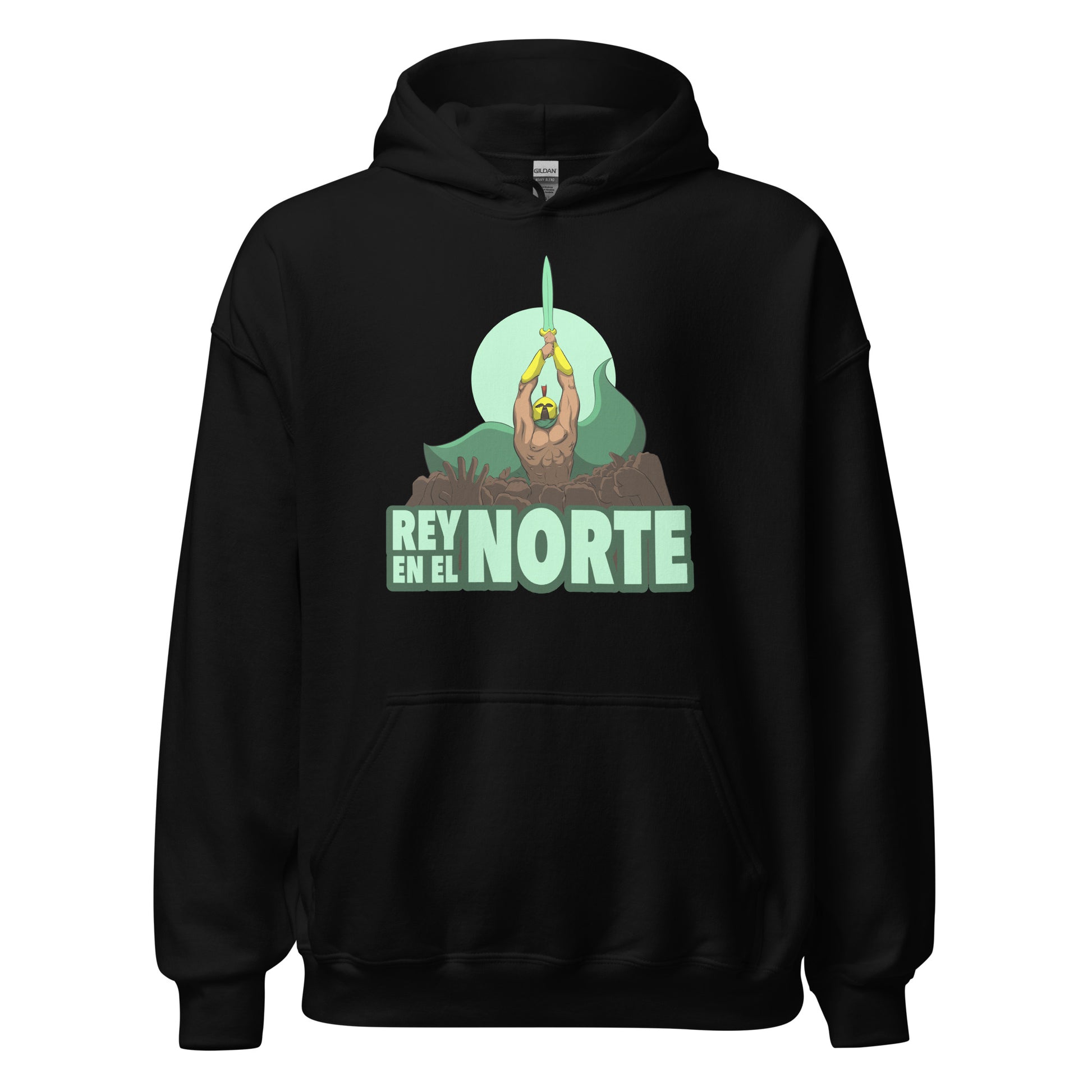 Sudadera Racing Santander negro equipo fútbol Rey en el Norte front