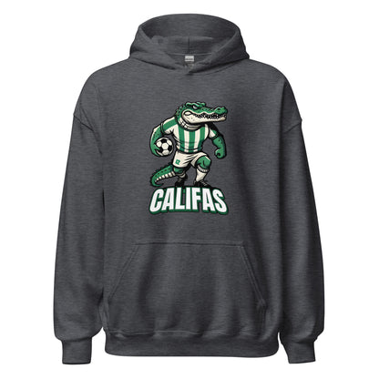 Hoodie Córdoba gris equipo fútbol Califas con caimán front