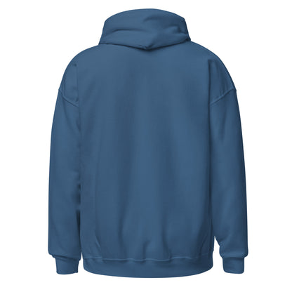 Hoodie Barcelona azul añil Sempre Culers campo Les Corts back