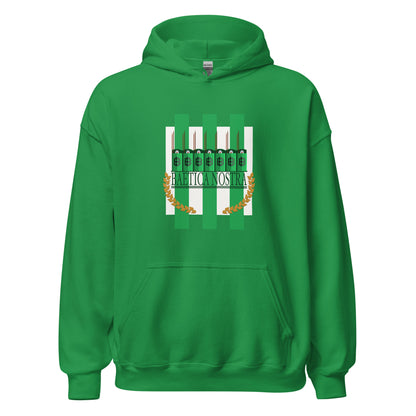 Sudadera capucha verde Betis equipo fútbol Baetica Nostra front