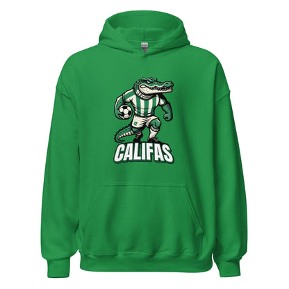 Hoodie Córdoba verde equipo fútbol Califas con caimán front