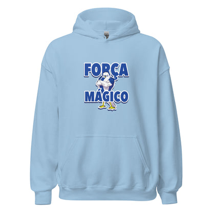 Sudadera capucha azul claro Espanyol equipo fútbol Força Mágico Perico front