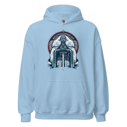 Sudadera capucha azul Celta equipo fútbol Afouteza Dende 1923 con guerrero celta front