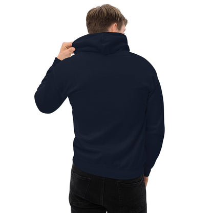 Sudadera capucha navy Amorebita equipo fútbol Zornotzarra escudo back