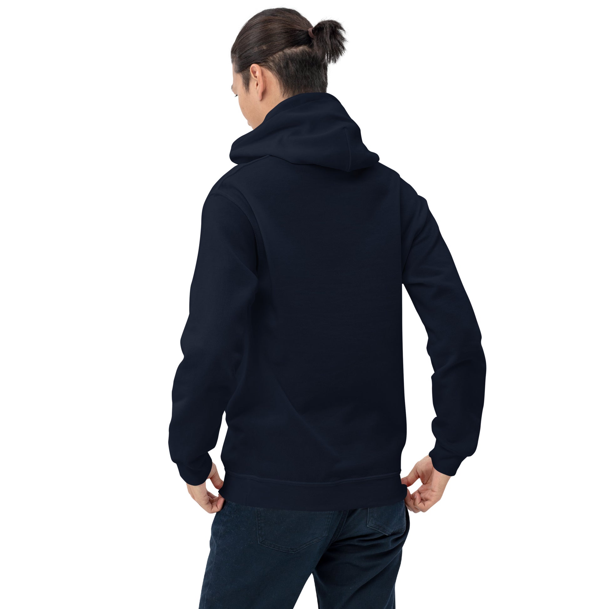 Sudadera capucha navy Cádiz equipo fútbol Ese Cai Oé back