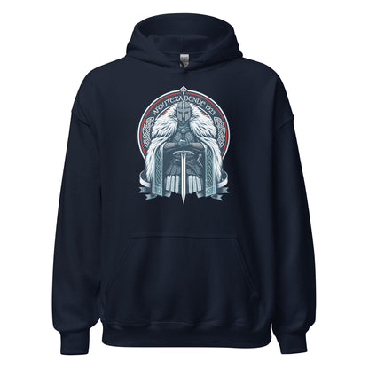 Sudadera capucha navy Celta equipo fútbol Afouteza Dende 1923 con guerrero celta front